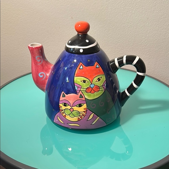 Milson & Louis Colorful Cat Design Teapot - Picture 1 of 5
